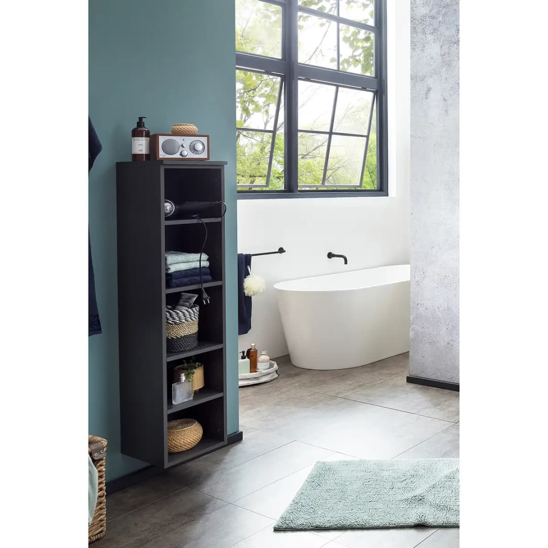 Regal Stubach II 130cm Grau/Graphit | Grau