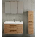 Badezimmerset II 3-teilig 130cm Braun | Braun