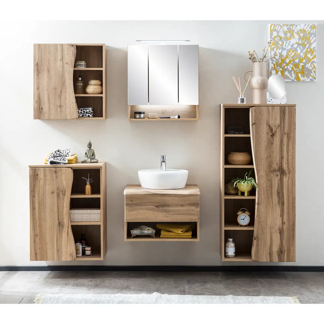 Waschtisch 61cm Braun/Wotaneiche Dekor | Braun