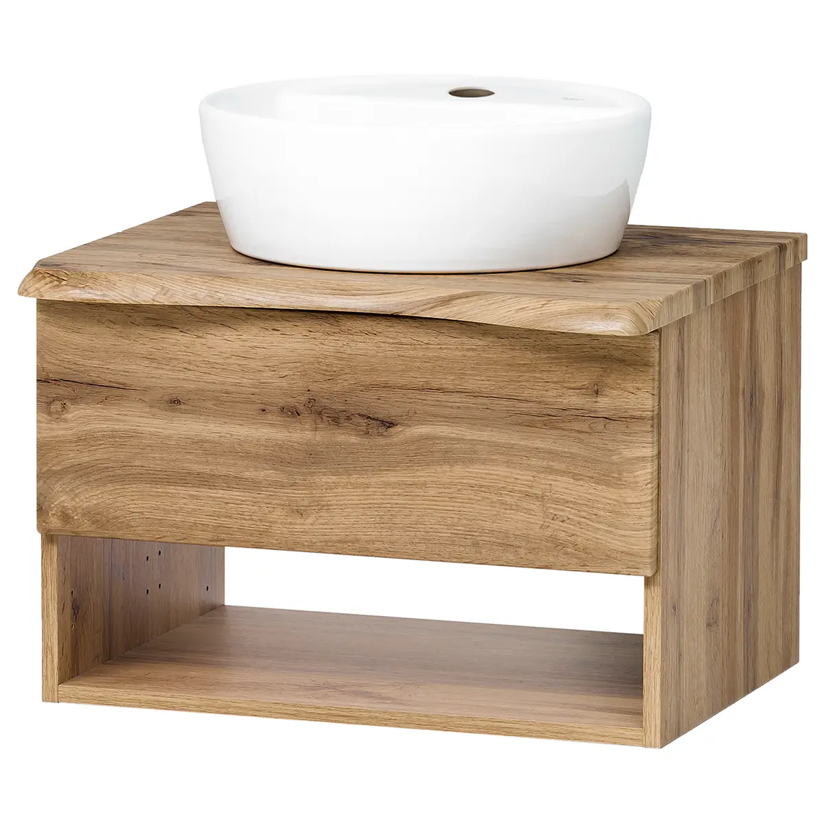 Waschtisch 61cm Braun/Wotaneiche Dekor | Braun