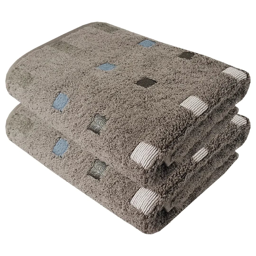 Handtuch-Set Quattro 2er-Set 50 x 100cm Braun/Taupe | Braun
