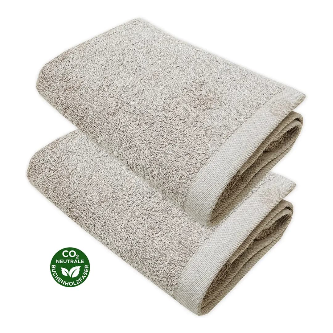 Handtücher Botanic Deluxe 2er-Set | Beige