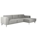Ecksofa Pernu I | Silber
