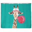 Recycling-Duschvorhang Giraffe | Mehrfarbig