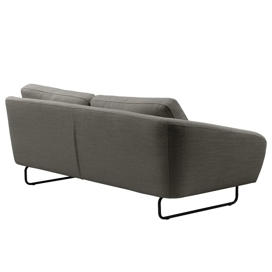 Sofa Rhoads 3-Sitzer Grau Strukturstoff Bermal | Grau