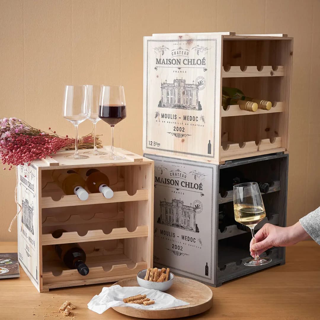 Weinregal Tannenholz | Braun