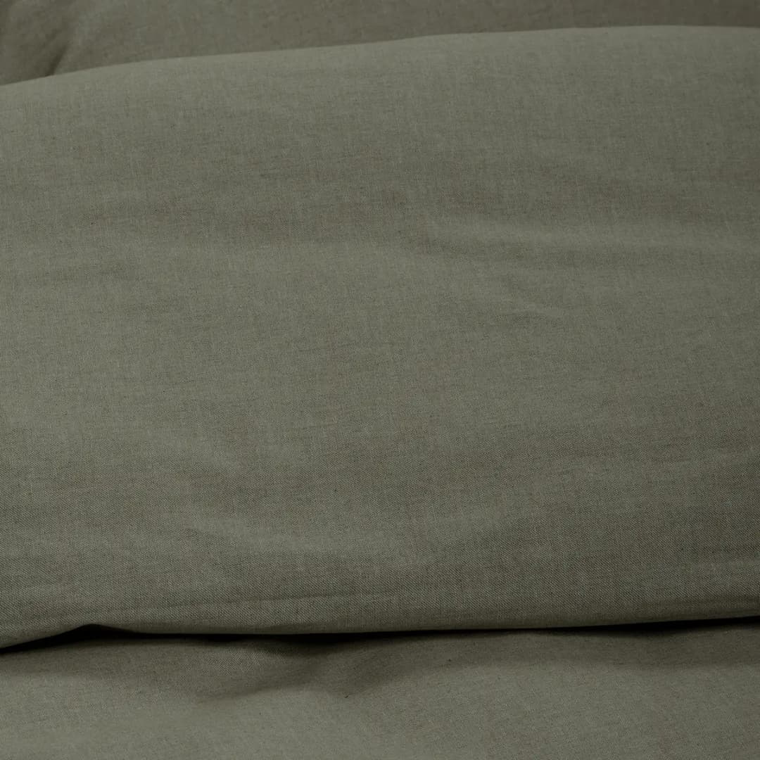 Chambray-Bettwäsche Tammy | Grau