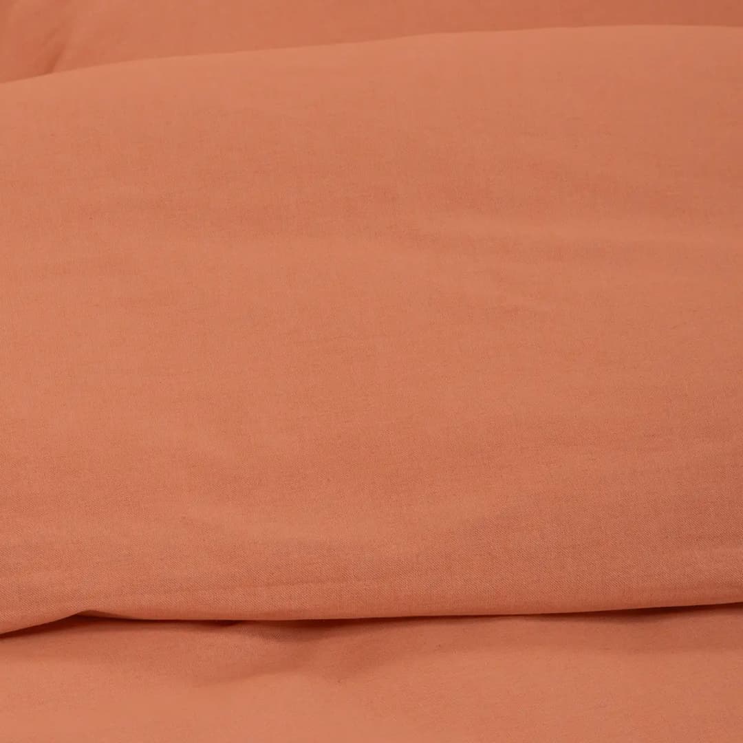 Chambray-Bettwäsche Tammy | Rot