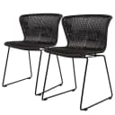 Esszimmerstuhl Roseboro 2er-Set | Schwarz