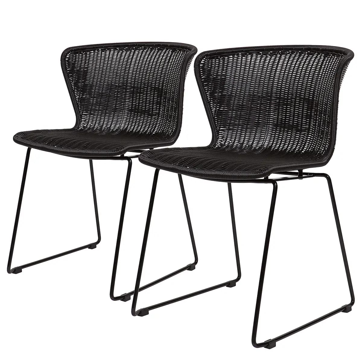 Esszimmerstuhl Roseboro 2er-Set | Schwarz