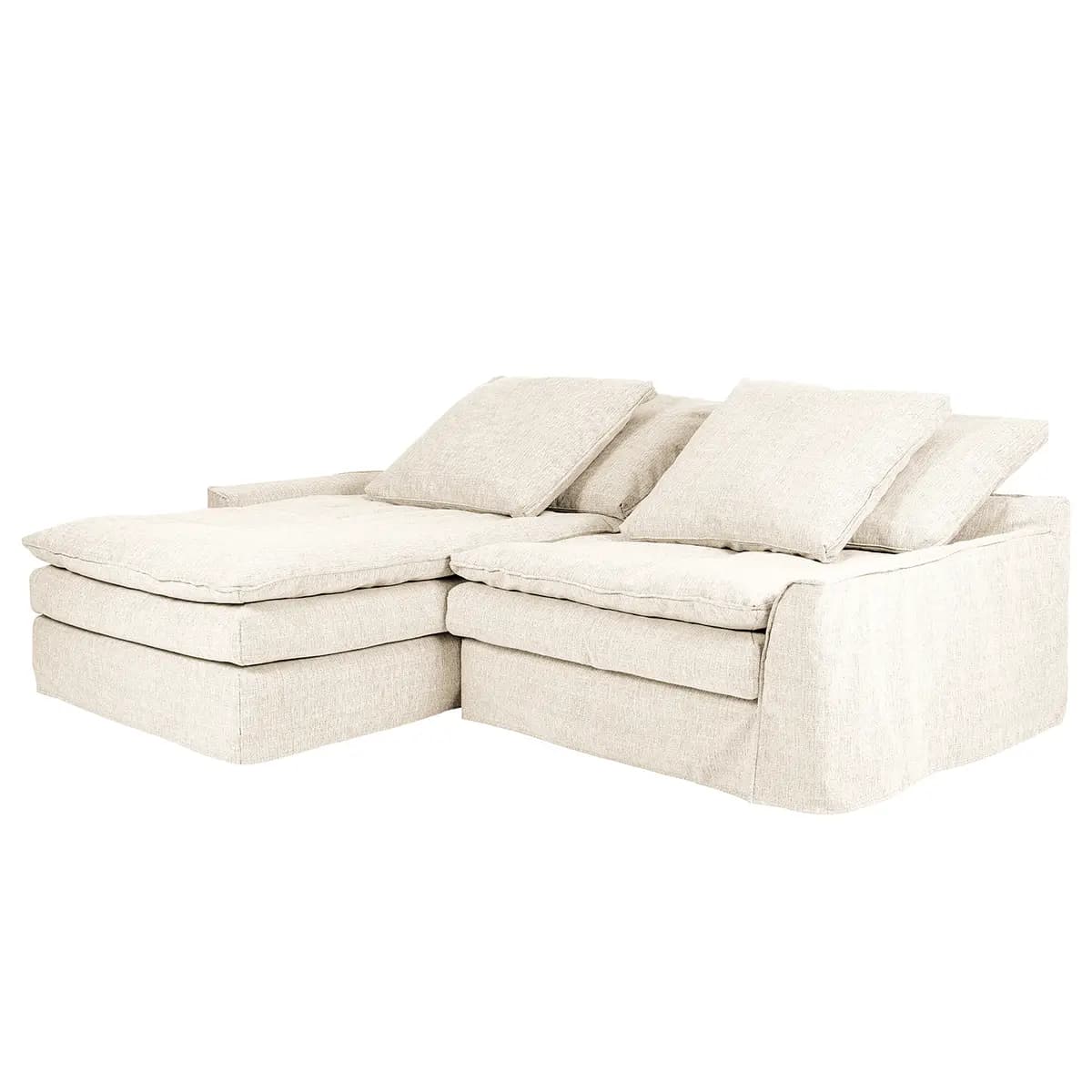 Ecksofa Terlan | Weiß