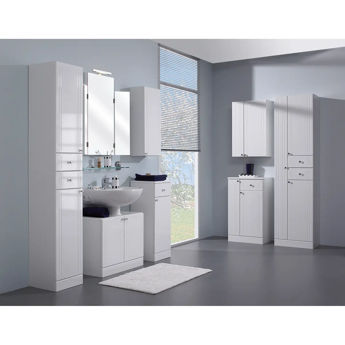 Hängeschrank Quickset 955 50cm Weiß | Weiß