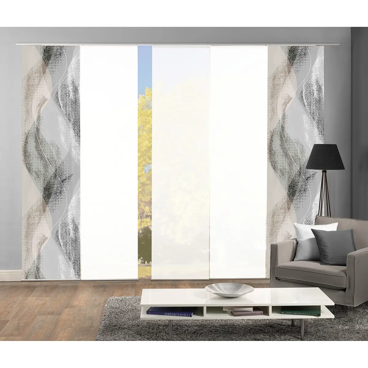 Schiebevorhang Torre | Grau