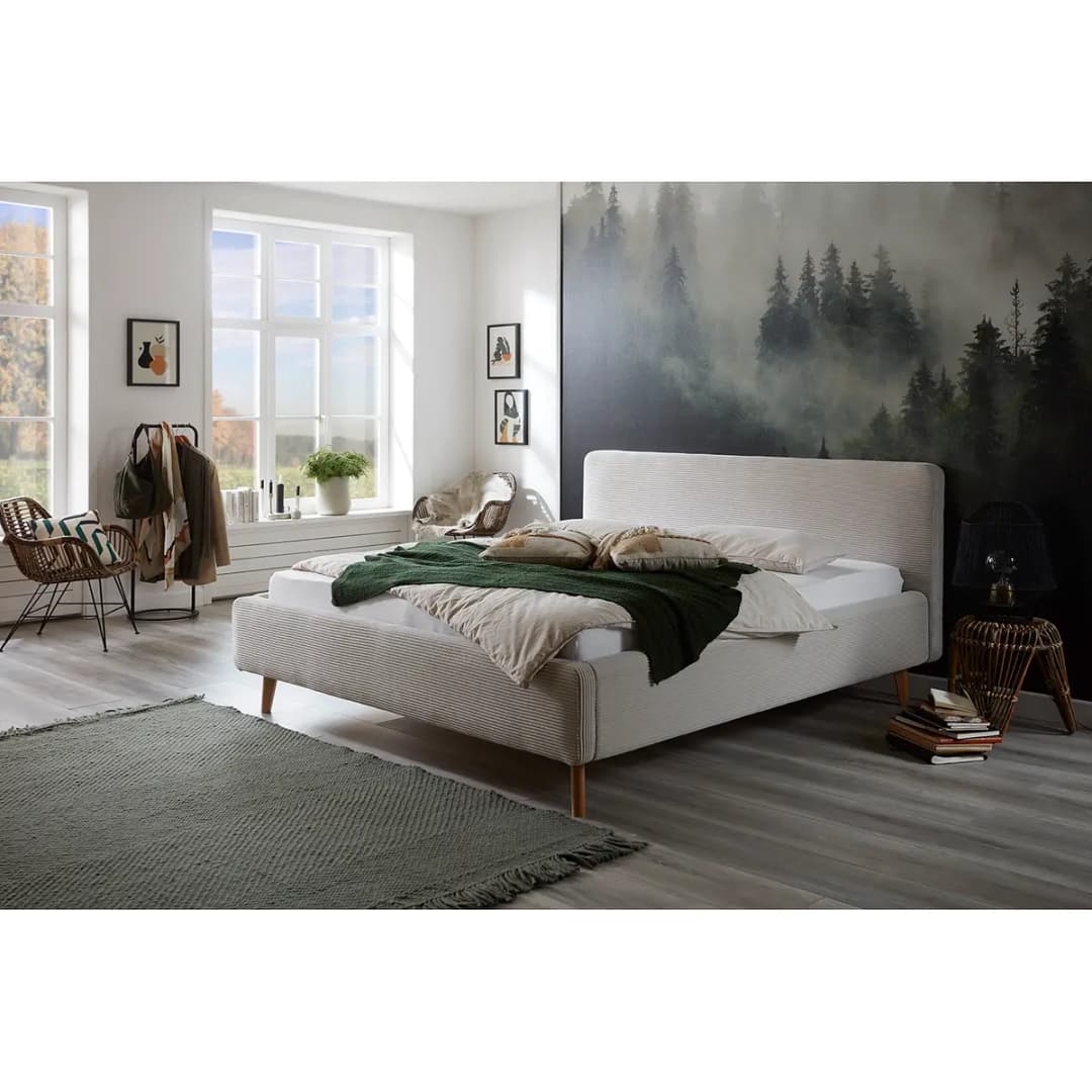 Polsterbett MATTIS 160 x 200cm | Beige
