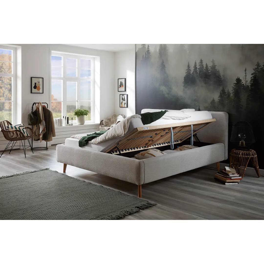 Polsterbett MATTIS 160 x 200cm | Beige