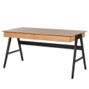 Schreibtisch Branno 150cm Braun/Eiche Dekor/Schwarz | Braun