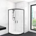 Runddusche Marwell Round | Schwarz