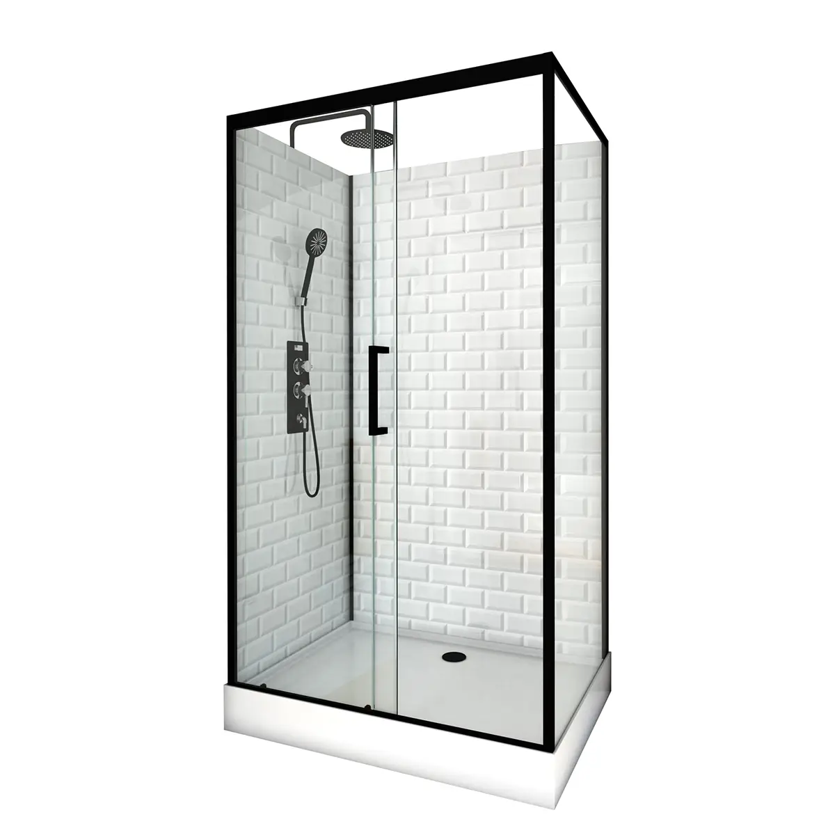 Eckdusche White Sone | Weiß