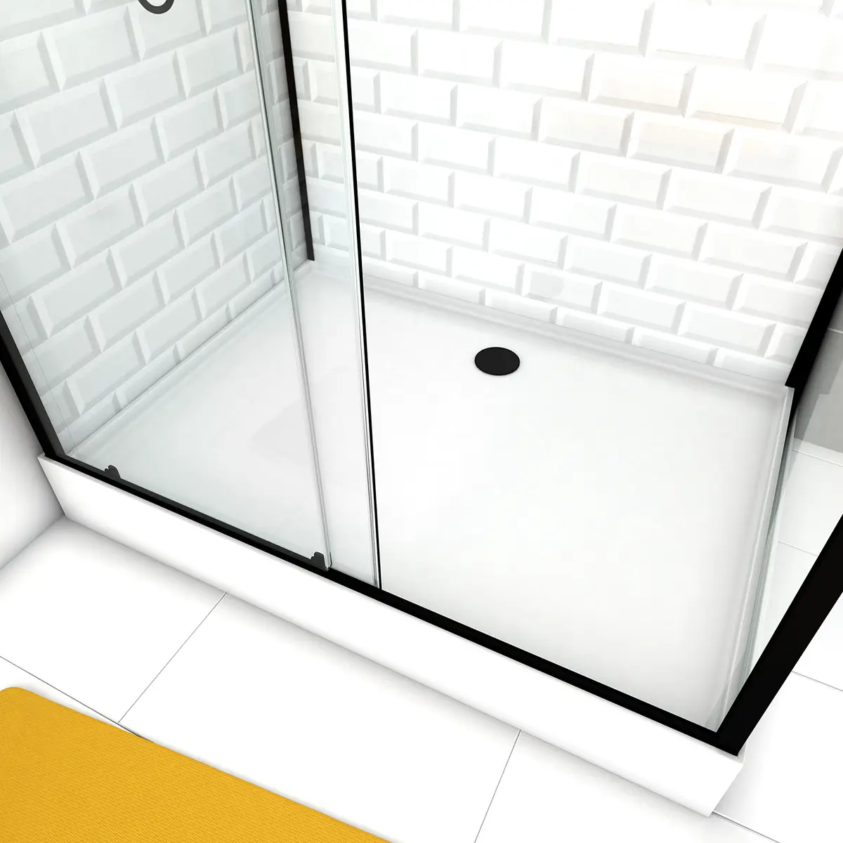Eckdusche White Sone | Weiß