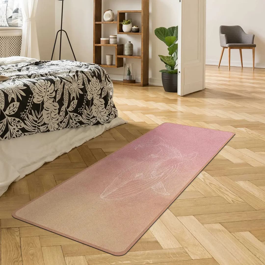 Läufer/Yogamatte Blauwal II | Pink