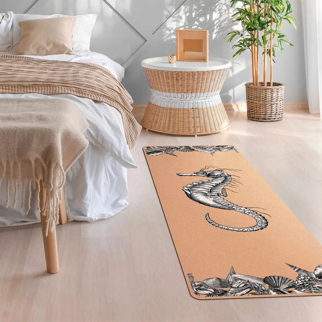 Läufer/Yogamatte Seepferdchen | Mehrfarbig