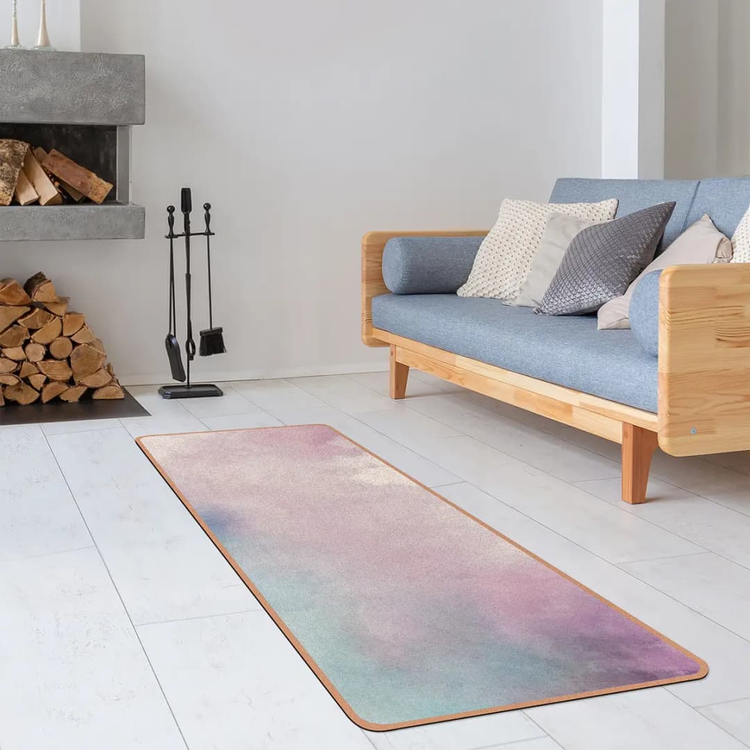 Läufer/Yogamatte Aquarellstruktur | Mehrfarbig