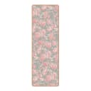 Läufer/Yogamatte Floraler Kupferstich | Grau