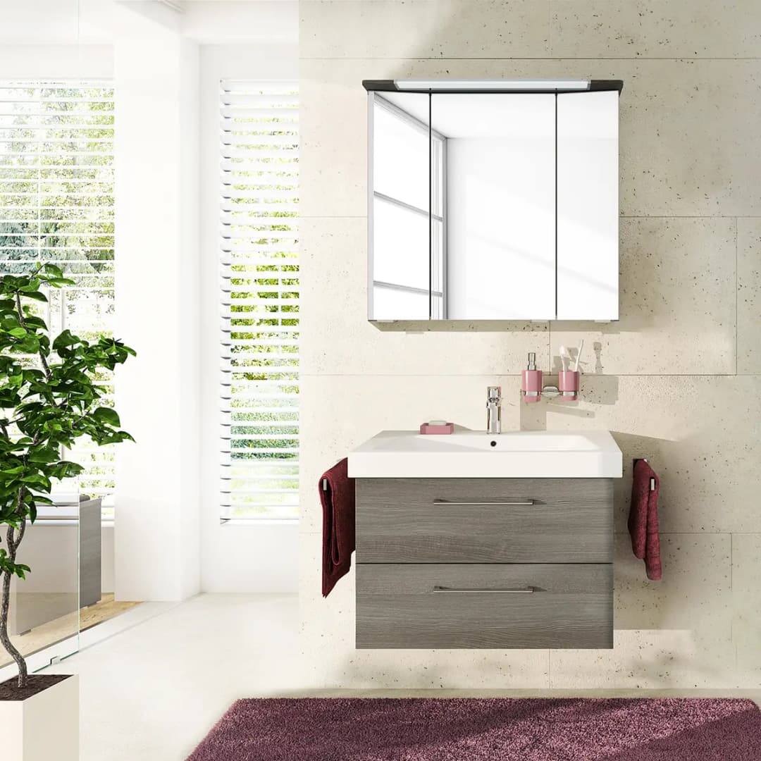 Badezimmerset Pineo III | Grau