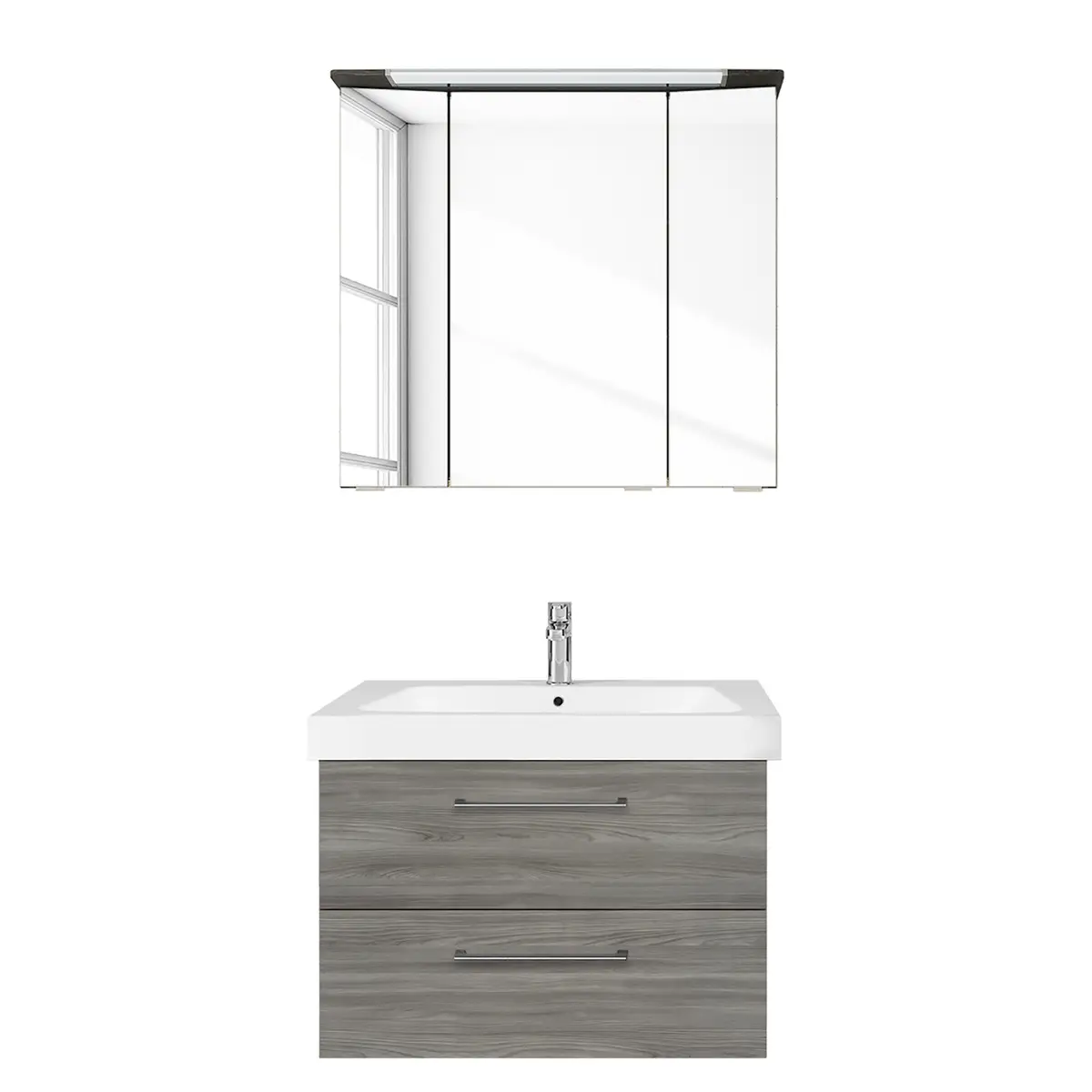 Badezimmerset Pineo III | Grau
