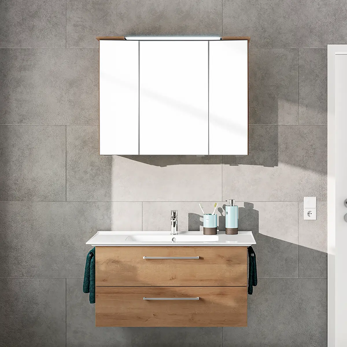 Badezimmerset Pineo XXIV | Braun