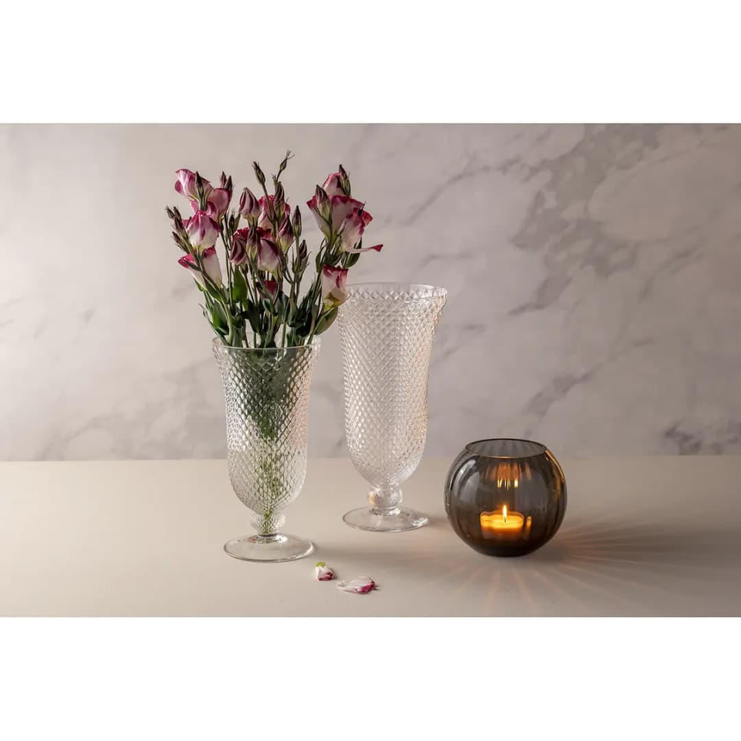 Kugelvase Ø 15cm Grau | Grau