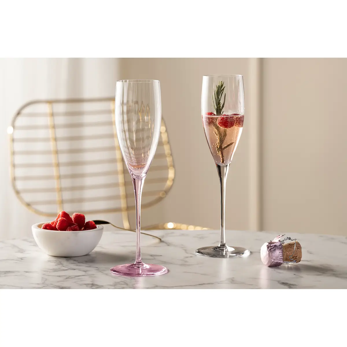 Sektglas 6er-Set | Rosa