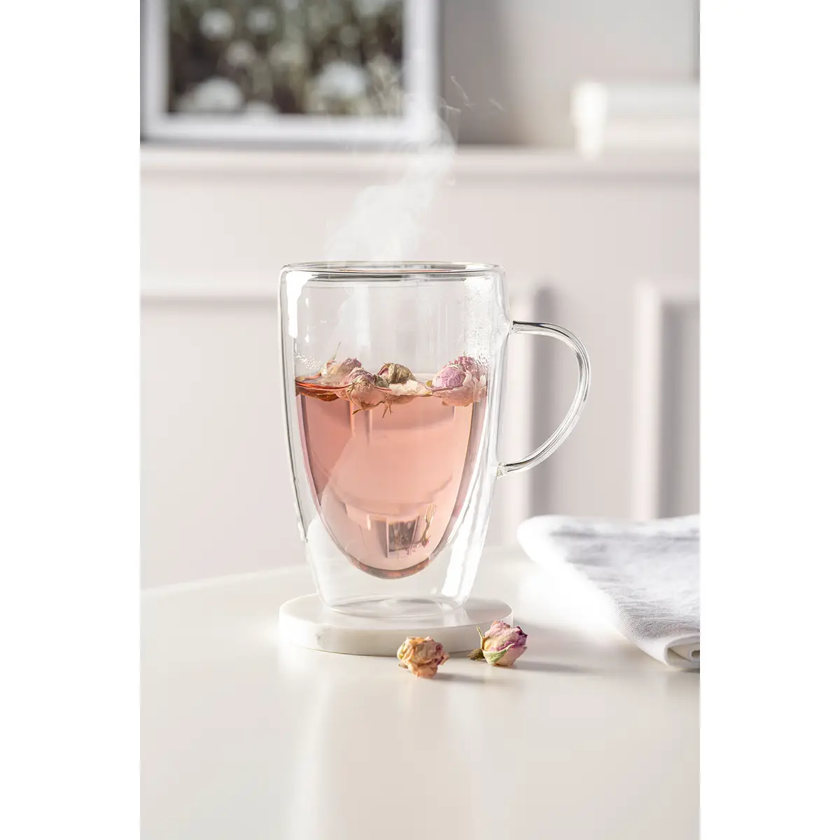 Doppelwandtasse 4er-Set | Transparent
