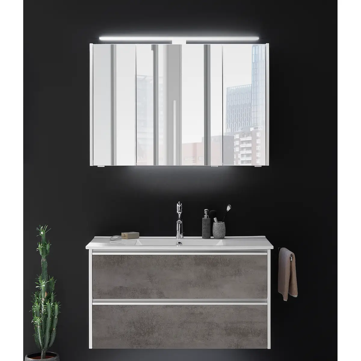 Badezimmerset 6040 V | Grau