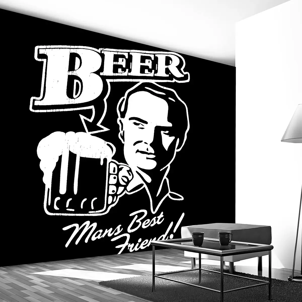 Vlies Fototapete Beer | Schwarz