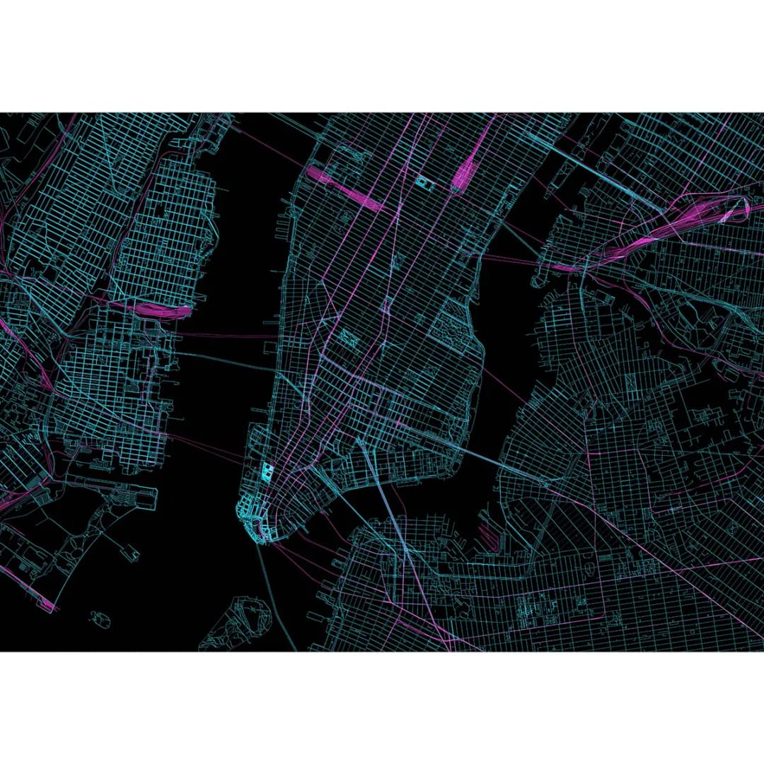 Vlies Fototapete Manhattan | Mehrfarbig