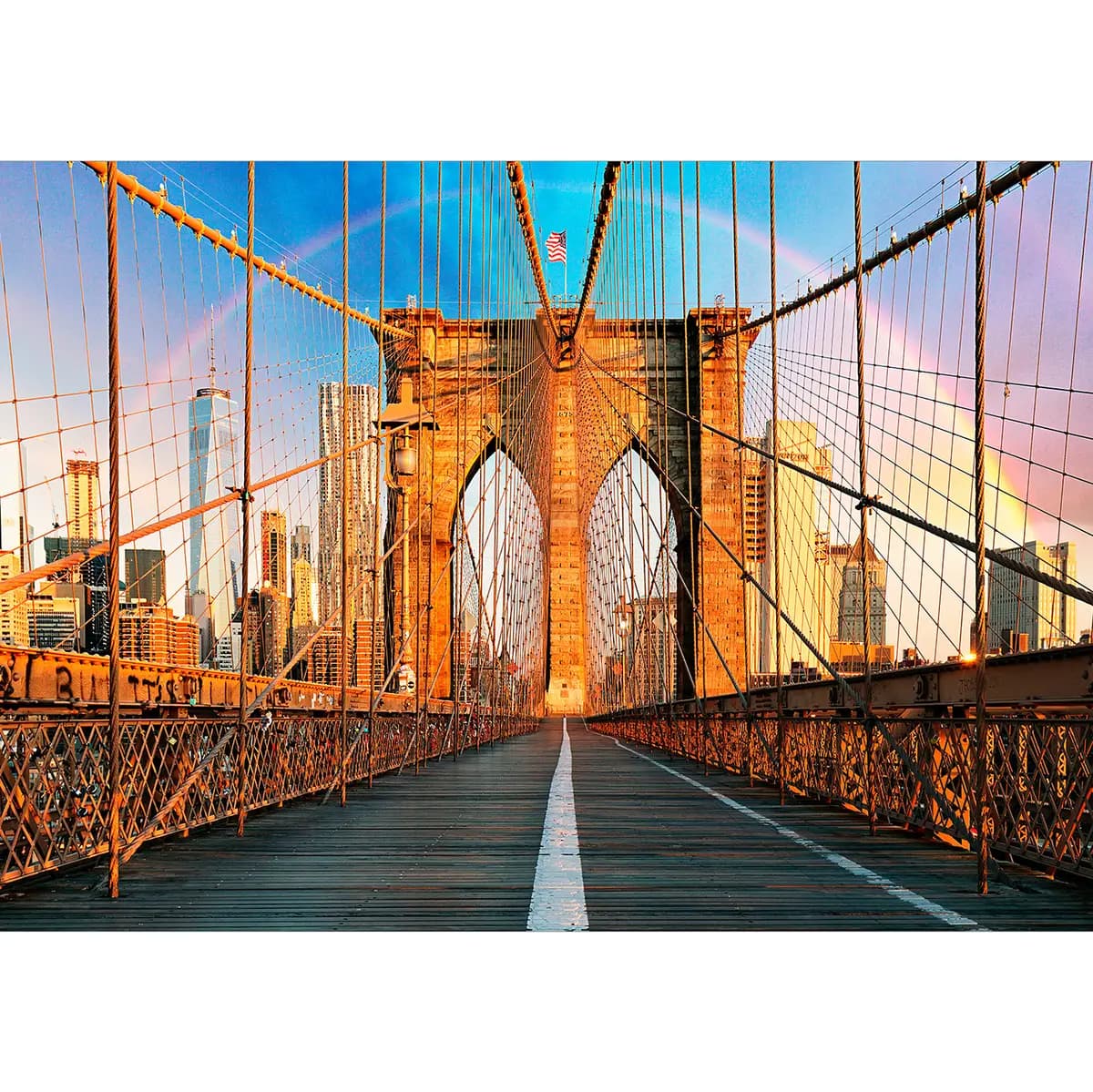 Vlies Fototapete Bridge to Happiness | Mehrfarbig
