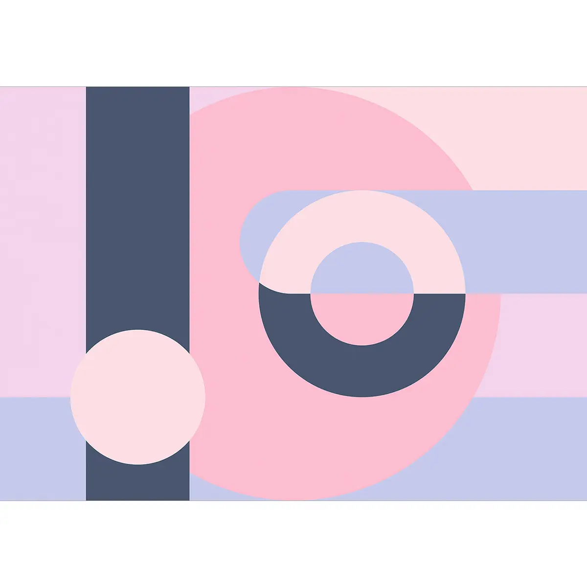 Vlies Fototapete Geometric Wreath | Mehrfarbig