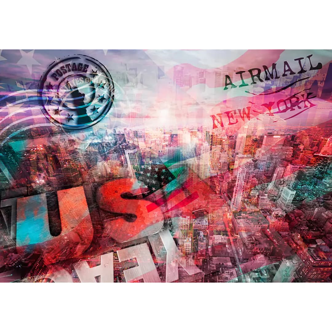 Vlies Fototapete NYC | Mehrfarbig