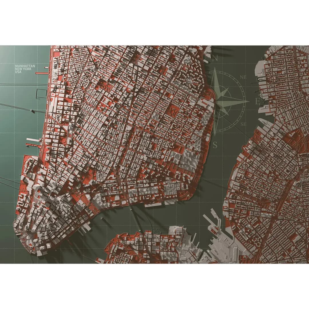 Vlies Fototapete Let's Meet In Manhattan | Grau