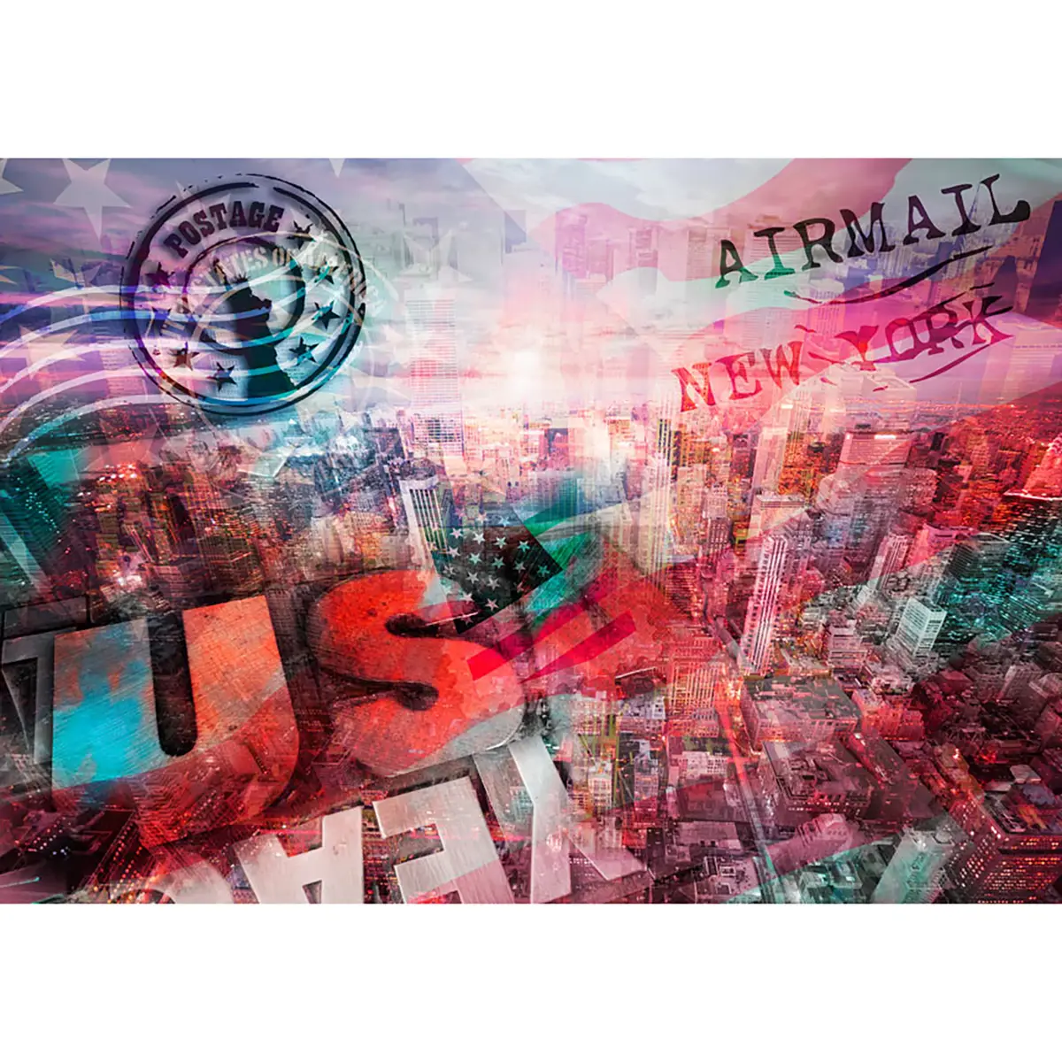Vlies Fototapete NYC | Mehrfarbig