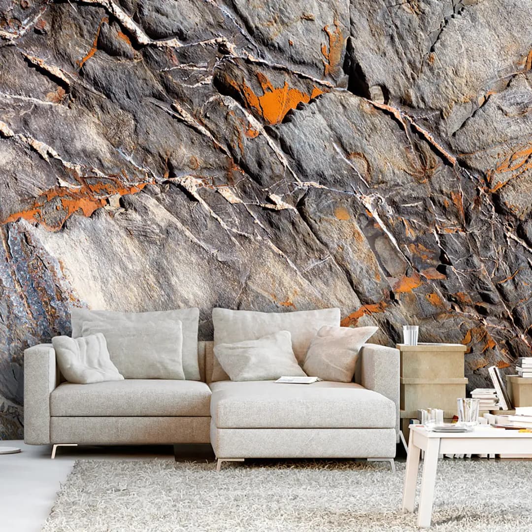 Vlies Fototapete Mountain Bastion | Beige