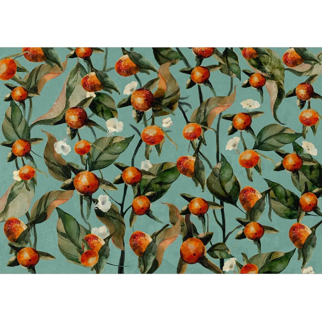Vlies Fototapete Orange Grove | Mehrfarbig