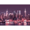 Vlies Fototapete NYC Purple Nights | Lila