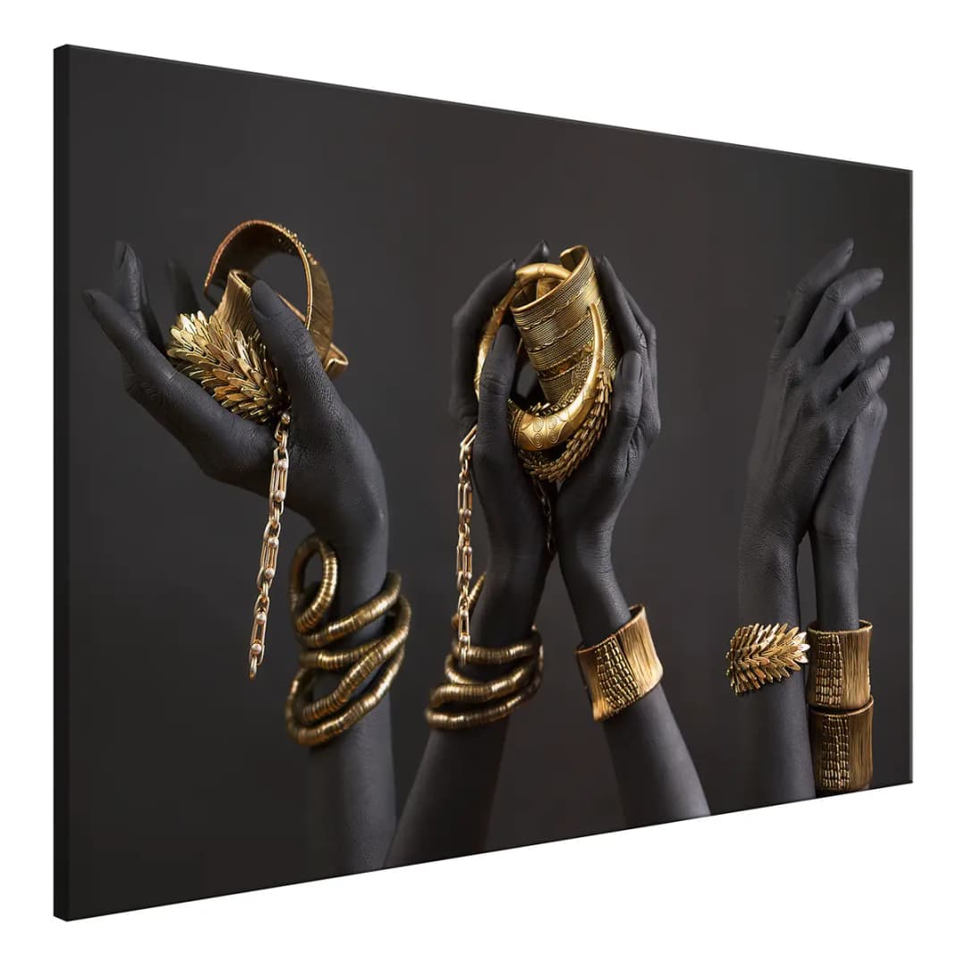 Wandbild Midass Touch Leinen Grau | Grau
