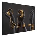 Wandbild Midass Touch Leinen Grau | Grau