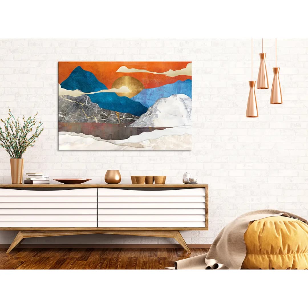 Wandbild Mountain Idyll | Mehrfarbig