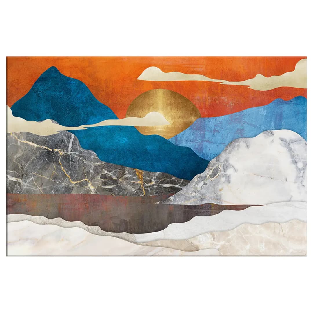 Wandbild Mountain Idyll | Mehrfarbig