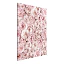 Wandbild Flowers From the Garden Leinen Pink 40 x 60cm | Pink