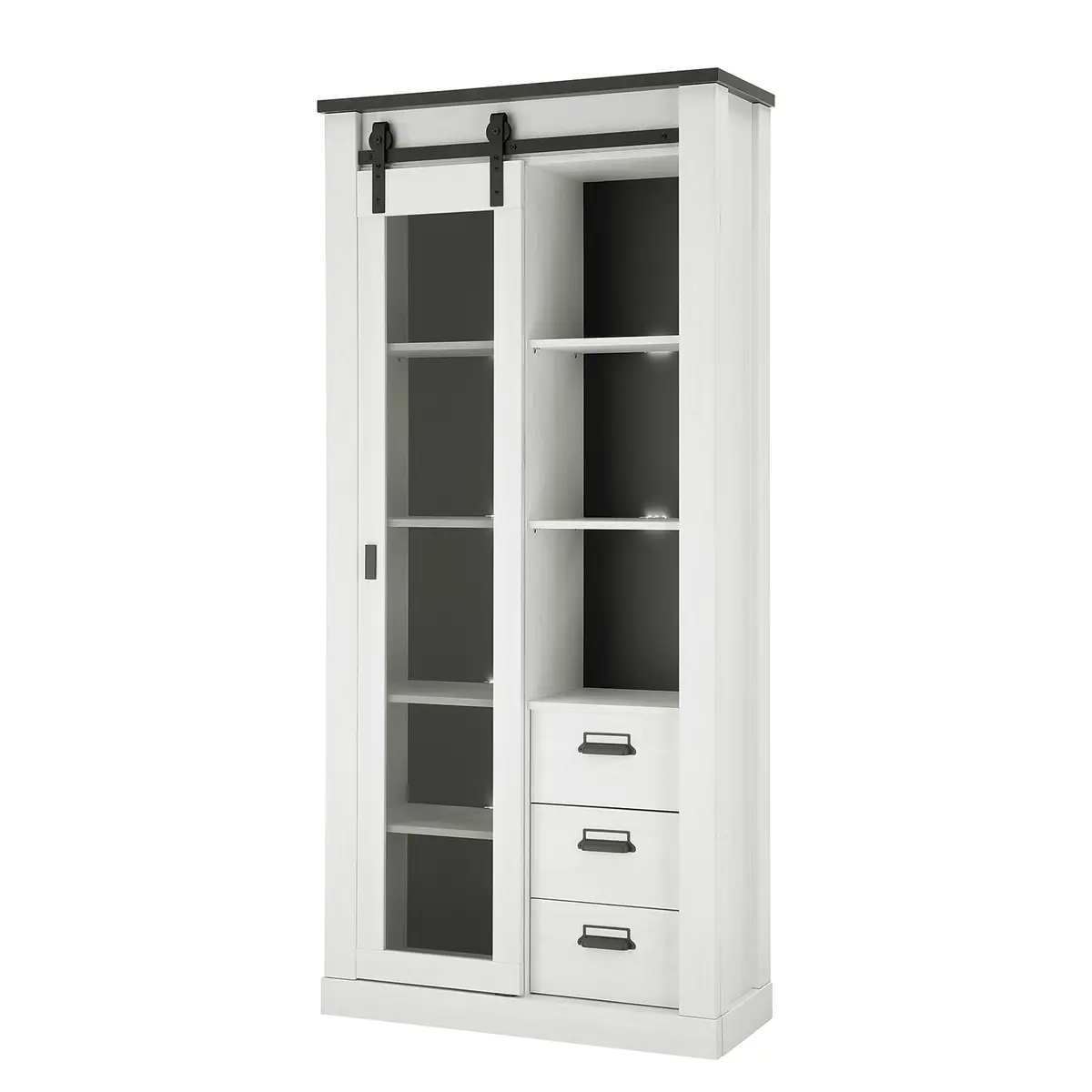 Vitrinenschrank | Weiß